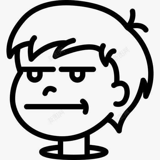 男孩卡通化身2直系图标svg_新图网 https://ixintu.com 卡通化身2 男孩 直系