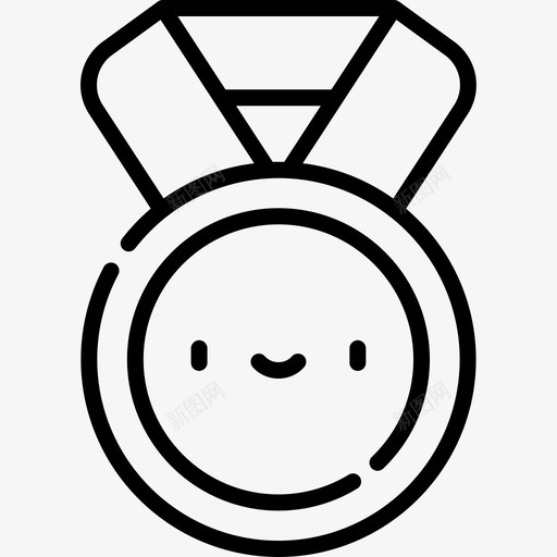 奖牌健身房10直线型图标svg_新图网 https://ixintu.com 健身房10 奖牌 直线型