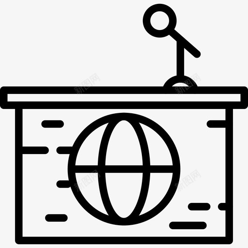 演示新闻10直线图标svg_新图网 https://ixintu.com 新闻10 演示 直线