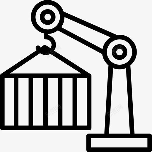 起重机物流和运输2轻型圆形图标svg_新图网 https://ixintu.com 物流和运输2 起重机 轻型圆形