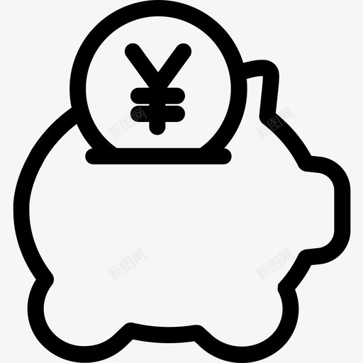 存钱罐商业237单位图标svg_新图网 https://ixintu.com 单位 商业237 存钱罐