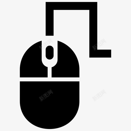 鼠标点击计算机设备图标svg_新图网 https://ixintu.com 响应用户界面UI矢量图标 点击 系统附件 计算机硬件 计算机设备 输入设备 鼠标