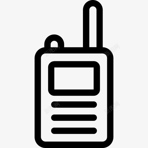 对讲机陆军5号线性图标svg_新图网 https://ixintu.com 对讲机 线性 陆军5号