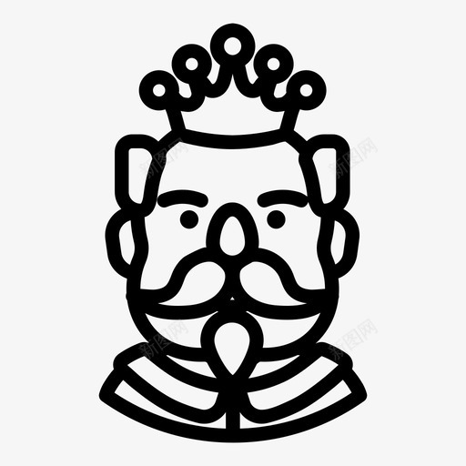国王阿凡达王冠图标svg_新图网 https://ixintu.com 中世纪 国王 王冠 男人 皇家 阿凡达