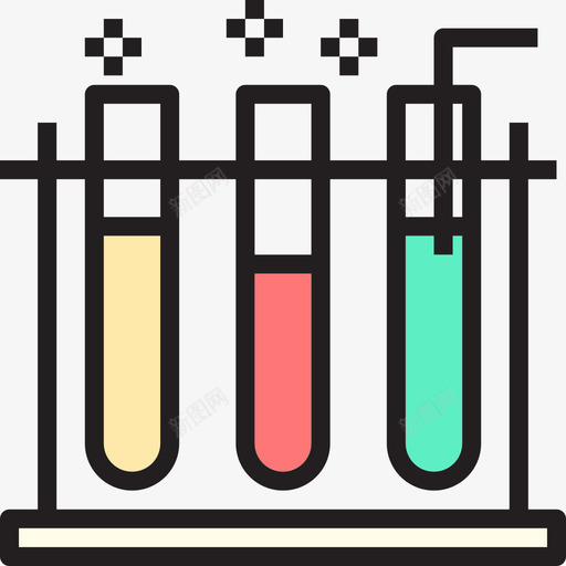试管学校31线性颜色图标svg_新图网 https://ixintu.com 学校31 线性颜色 试管