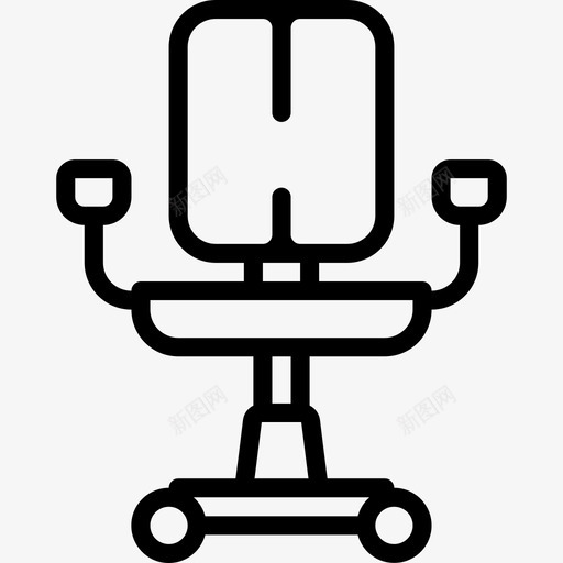 办公椅家具58直线型图标svg_新图网 https://ixintu.com 办公椅 家具58 直线型