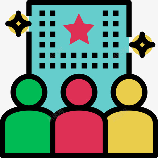 形象营销管理线条色彩图标svg_新图网 https://ixintu.com 形象 线条色彩 营销管理