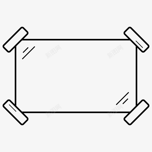 胶带纸胶带固定装置图标svg_新图网 https://ixintu.com 固定装置 矩形 粘贴 胶带 胶带纸