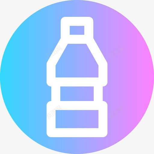 水瓶食物103圆形图标svg_新图网 https://ixintu.com 圆形 水瓶 食物103