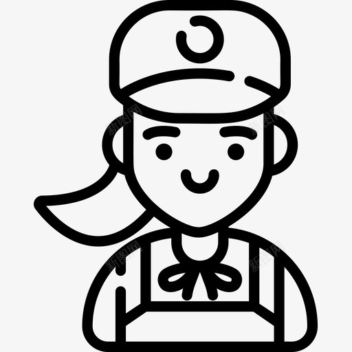 服务员送餐2直系图标svg_新图网 https://ixintu.com 服务员 直系 送餐2