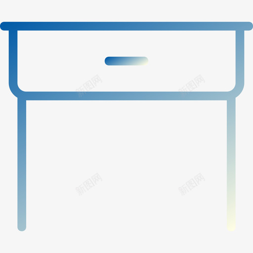 床头柜家具和家居17线性坡度图标svg_新图网 https://ixintu.com 家具和家居17 床头柜 线性坡度
