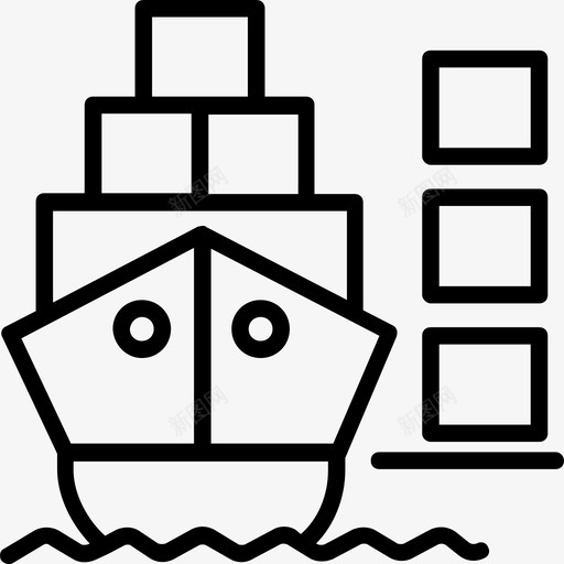 运输物流和交付浅圆形图标svg_新图网 https://ixintu.com 浅圆形 物流和交付 运输