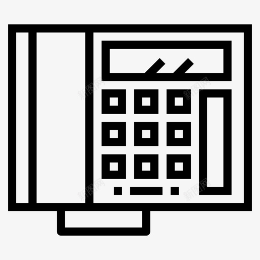 电话办公室技术图标svg_新图网 https://ixintu.com 办公室 商务 技术 电话
