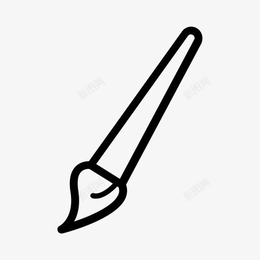 刷子介质画笔图标svg_新图网 https://ixintu.com 介质 刷子 工具 画笔