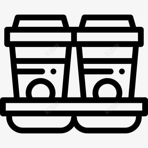 咖啡咖啡店40直线型图标svg_新图网 https://ixintu.com 咖啡 咖啡店40 直线型