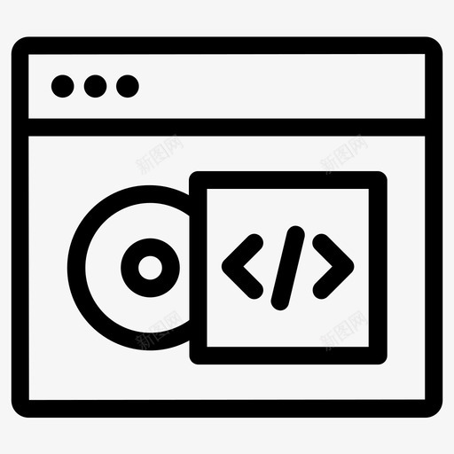 软件程序软件cd图标svg_新图网 https://ixintu.com 程序 软件 软件cd 软件dvd 软件包