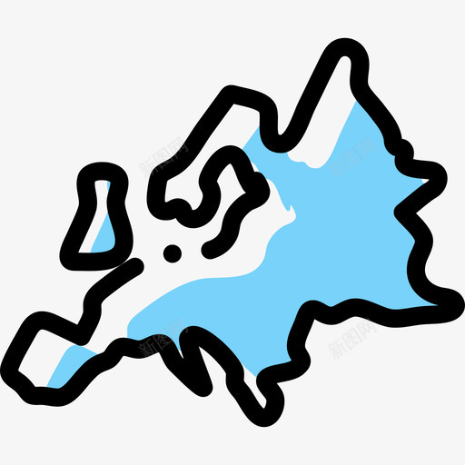 欧洲地理22颜色省略图标svg_新图网 https://ixintu.com 地理22 欧洲 颜色省略