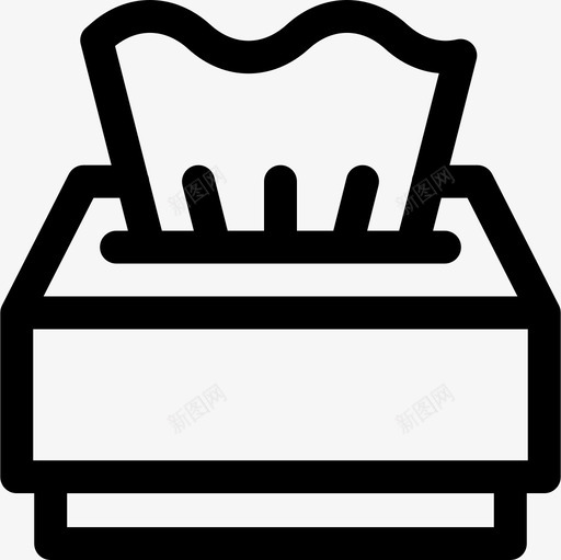 纸巾去掉20块直线型图标svg_新图网 https://ixintu.com 去掉20块 直线型 纸巾