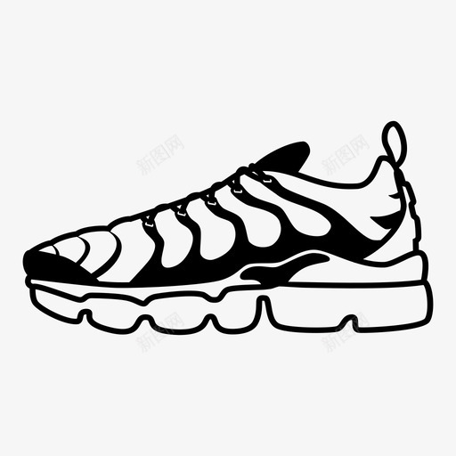 vapormax运动型nike图标svg_新图网 https://ixintu.com nike vapormax 街头风 运动型 运动鞋 运动鞋游戏