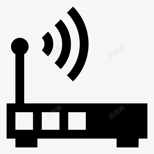 wifi路由器wifi区域无线保真度图标svg_新图网 https://ixintu.com wifi区域 wifi路由器 响应用户界面UI矢量图标 无线互联网 无线保真度 无线网络