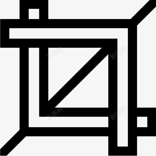 裁剪平面47线性图标svg_新图网 https://ixintu.com 平面设计47 线性 裁剪
