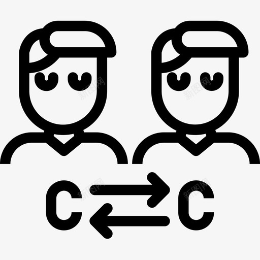 消费者商业237持平图标svg_新图网 https://ixintu.com 商业237 持平 消费者