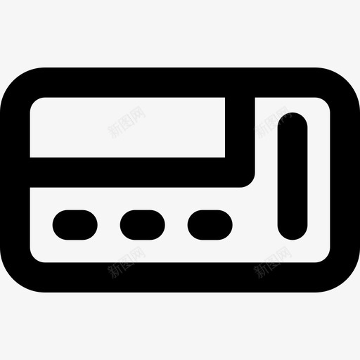 寻呼机复古科技5线性图标svg_新图网 https://ixintu.com 复古科技5 寻呼机 线性
