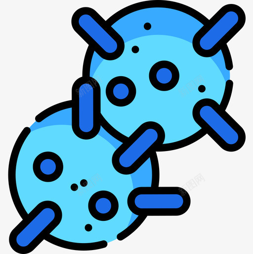 病毒献血17线色图标svg_新图网 https://ixintu.com 献血17 病毒 线色