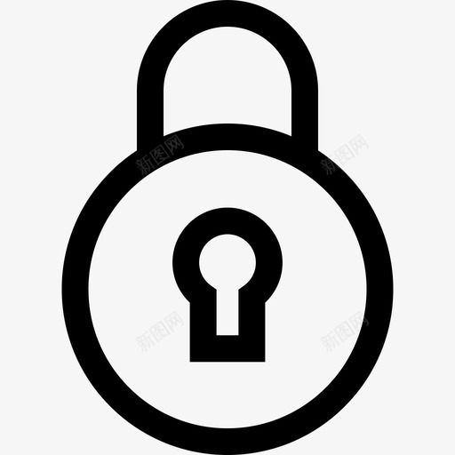 锁媒体技术10线性图标svg_新图网 https://ixintu.com 媒体技术10 线性 锁