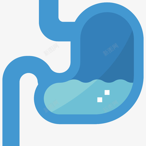 胃内科79扁平图标svg_新图网 https://ixintu.com 内科79 扁平 胃