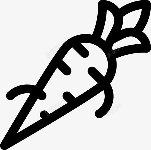 胡萝卜水果和蔬菜17直生图标svg_新图网 https://ixintu.com 水果和蔬菜17 直生 胡萝卜