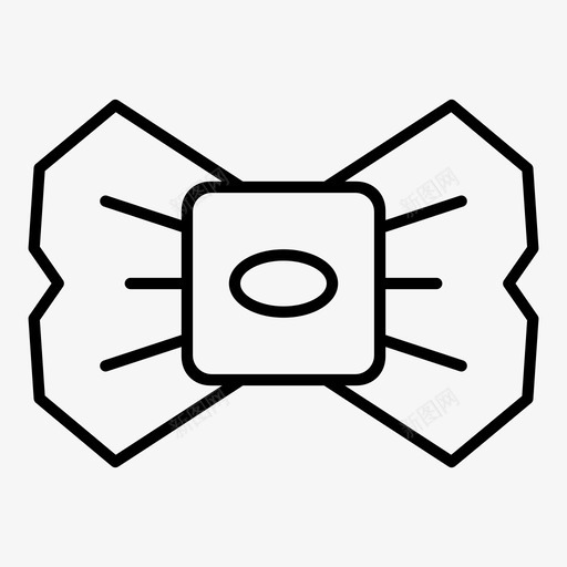 领结服装时装图标svg_新图网 https://ixintu.com 时装 服装 领结