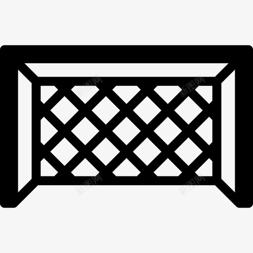 球门框足球22号加油图标svg_新图网 https://ixintu.com 加油 球门框 足球22号