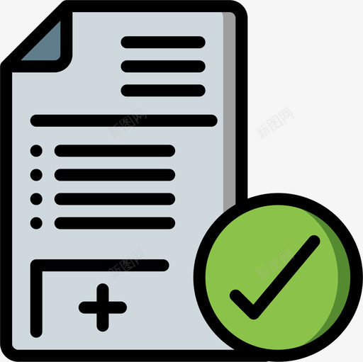 病史mobicons10线性颜色图标svg_新图网 https://ixintu.com mobicons10 病史 线性颜色