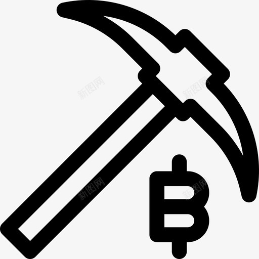 采矿比特币57线性图标svg_新图网 https://ixintu.com 比特币57 线性 采矿
