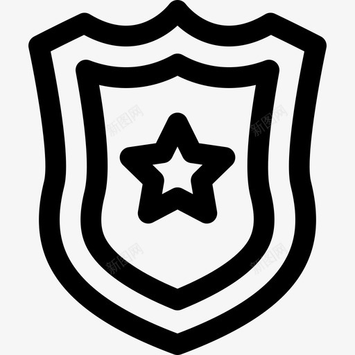 警察徽章法律和司法5直系图标svg_新图网 https://ixintu.com 法律和司法5 直系 警察徽章