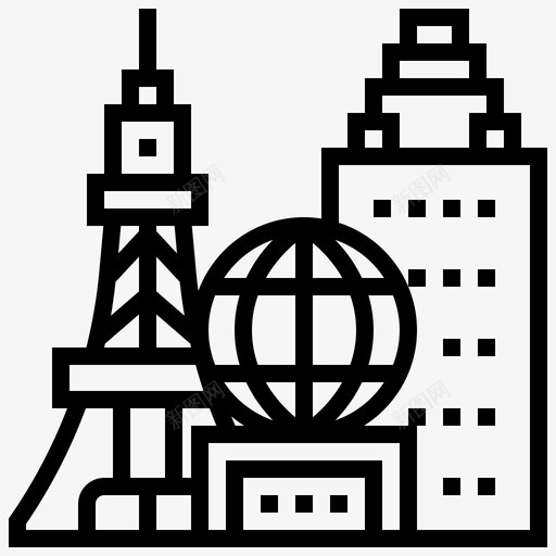拉斯维加斯地标大都会图标svg_新图网 https://ixintu.com 地标 大都会 拉斯维加斯 美国