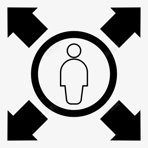 联系业务商人图标svg_新图网 https://ixintu.com 业务 业务演示 商人 演示 社交 管理 联系