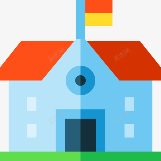 学校城市5号楼公寓图标svg_新图网 https://ixintu.com 公寓 城市5号楼 学校