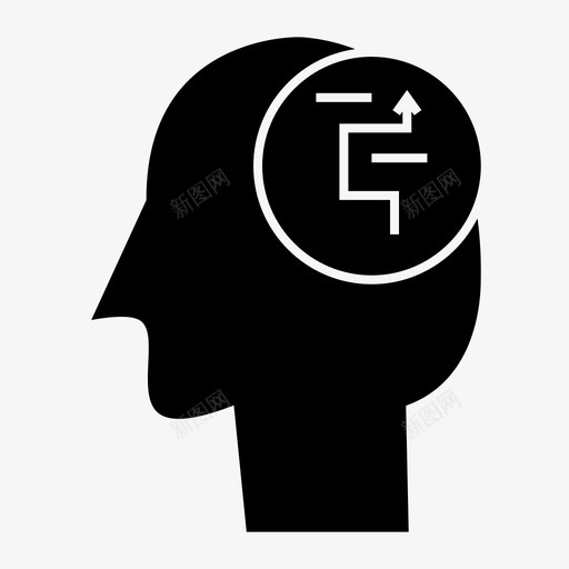 解决方案头脑人图标svg_新图网 https://ixintu.com 人 人的头脑 头脑 解决方案 过程