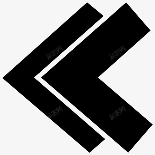 倒带箭头后退按钮媒体按钮图标svg_新图网 https://ixintu.com 倒带箭头 反转按钮 后退按钮 响应用户界面UI矢量图标 媒体按钮 媒体选项