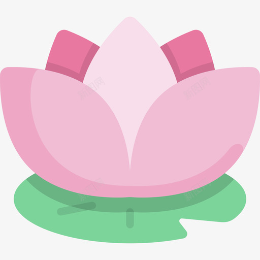 莲花日本21扁平图标svg_新图网 https://ixintu.com 扁平 日本21 莲花