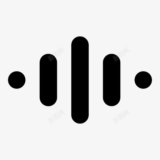 音波录音声音图标svg_新图网 https://ixintu.com 声音 录音 语音助手 音波