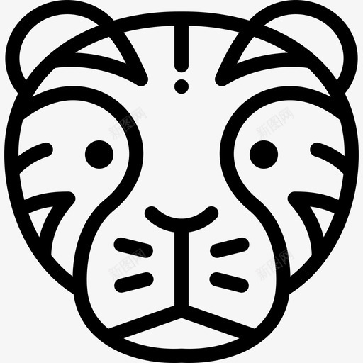 老虎野生动物15只直系图标svg_新图网 https://ixintu.com 直系 老虎 野生动物15只