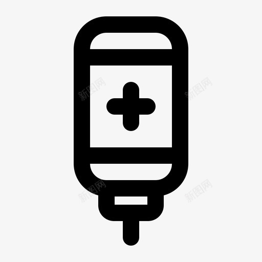 血袋健康输液图标svg_新图网 https://ixintu.com 健康 医疗 医疗线 药品 血袋 输液 静脉袋