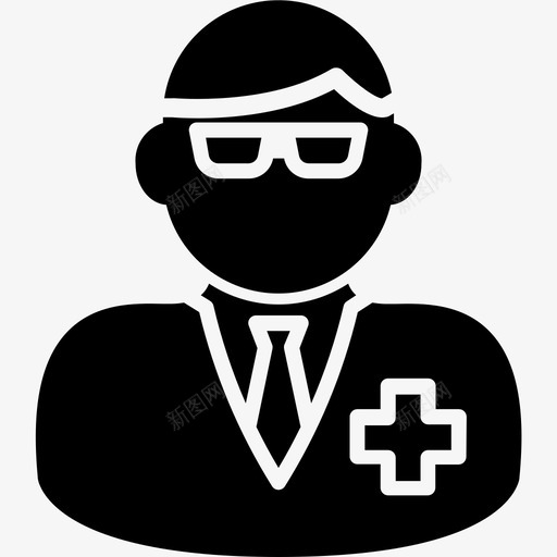 牙医医生医疗保健图标svg_新图网 https://ixintu.com 医生 医疗保健 牙医 牙科实心图标