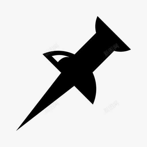 pin标记位置签入目的地图标svg_新图网 https://ixintu.com pin标记位置 图钉 定位 指向 放置实心图标 目的地 签入