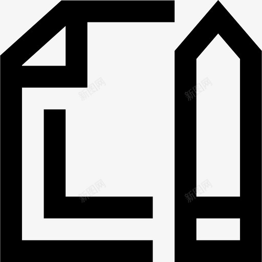 铅笔57号直线型图标svg_新图网 https://ixintu.com 57号设计 直线型 铅笔