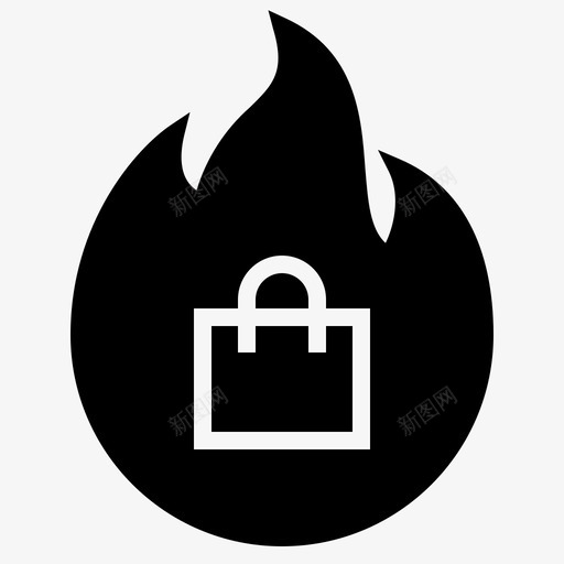 网上购物火爆销售火爆购物图标svg_新图网 https://ixintu.com 火爆购物 火爆销售 网上购物