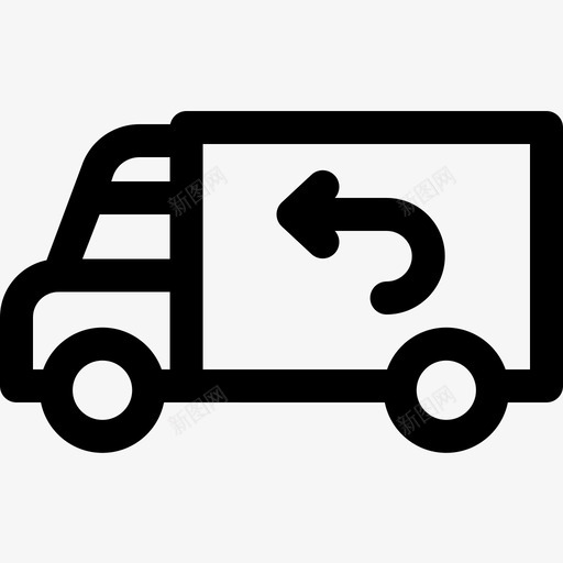送货车电子商务60直线型图标svg_新图网 https://ixintu.com 电子商务60 直线型 送货车